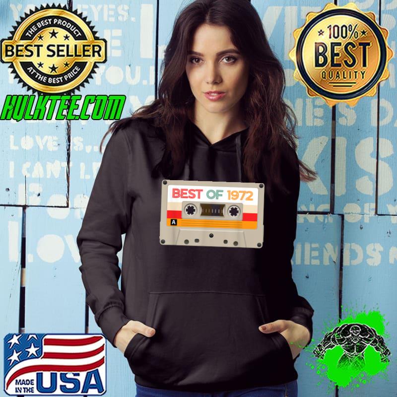 Vintage Cassette Tape Birthday Gifts Born In Best of 1972 T-Shirt