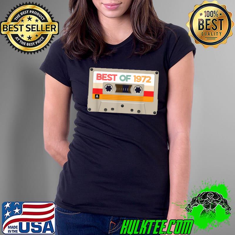 Vintage Cassette Tape Birthday Gifts Born In Best of 1972 T-Shirt Ladies Tee Vintage Cassette Tape Birthday Gifts Born In Best of 1972 T-Shirt Ladies Tee