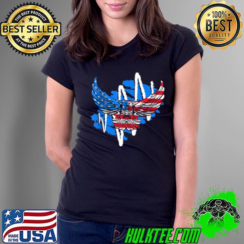 4th Of July Independence Day USA Flag Pride Eagle Freedom T- Ladies Tee 4th Of July Independence Day USA Flag Pride Eagle Freedom T- Ladies Tee