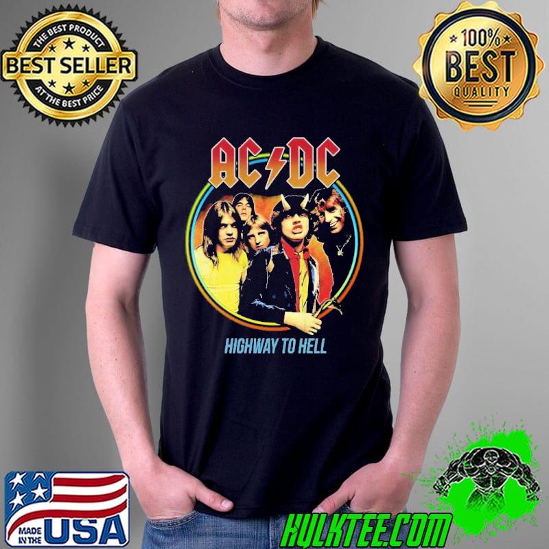 ACDC Highway To Hell Poster Shirt Unisex ACDC Highway To Hell Poster Shirt Unisex