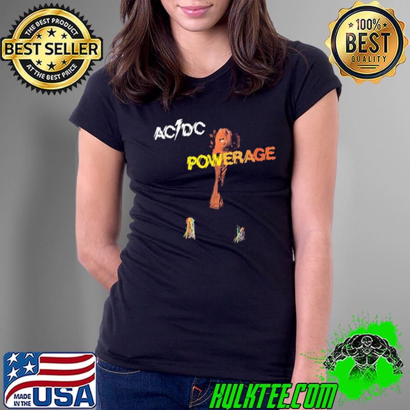 ACDC Powerage Shirt Ladies Tee ACDC Powerage Shirt Ladies Tee