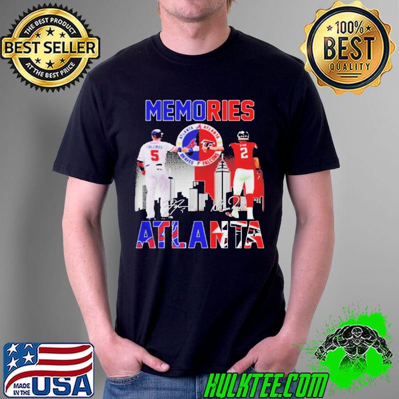 Atlanta braves and atlanta falcons memories freeman and ryan signatures shirt Atlanta braves and atlanta falcons memories freeman and ryan signatures shirt