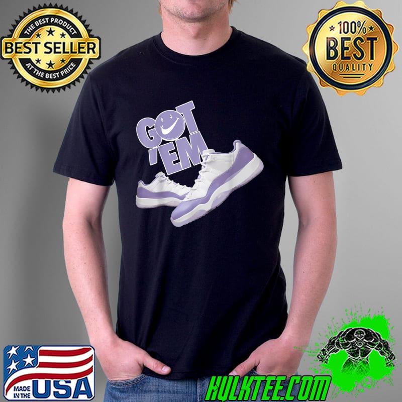 Awesome 11 Low Pure Violet Tee Got Em Shoes Dripping Pure Violet 11s T-Shirt