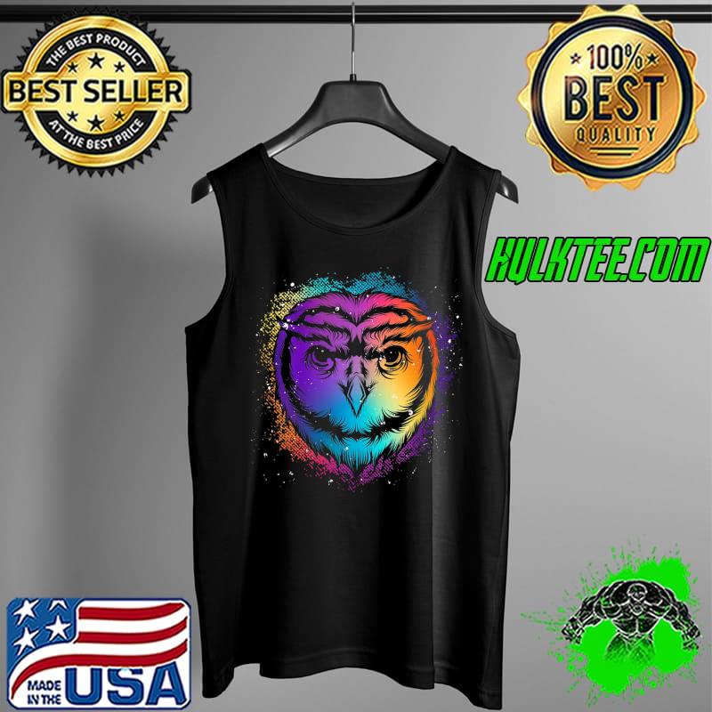 Awesome Colorful Wise Bird Animal Lover Forest Animal Owl T- Tank Top Awesome Colorful Wise Bird Animal Lover Forest Animal Owl T- Tank Top