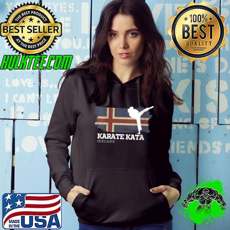 Awesome Iceland Karate Kata Martial Arts Women Girls Karate T-shirt