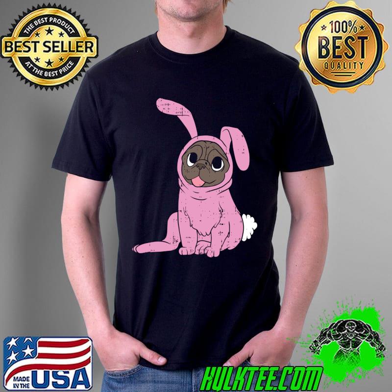 Awesome Pug Bunny Easter Day Cute Dog Puppy Boys Girls Kids T-shirt