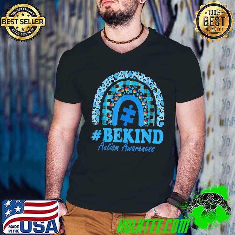 Be kind autism awareness leopard rainbow choose kindness shirt