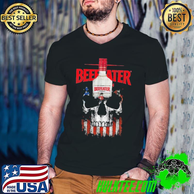 Beefeater London Skull American Flag Shirt