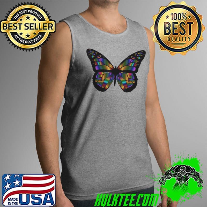 Butterfly bold broad strokes of rainbow colors hit the sky Tank Top Butterfly bold broad strokes of rainbow colors hit the sky Tank Top