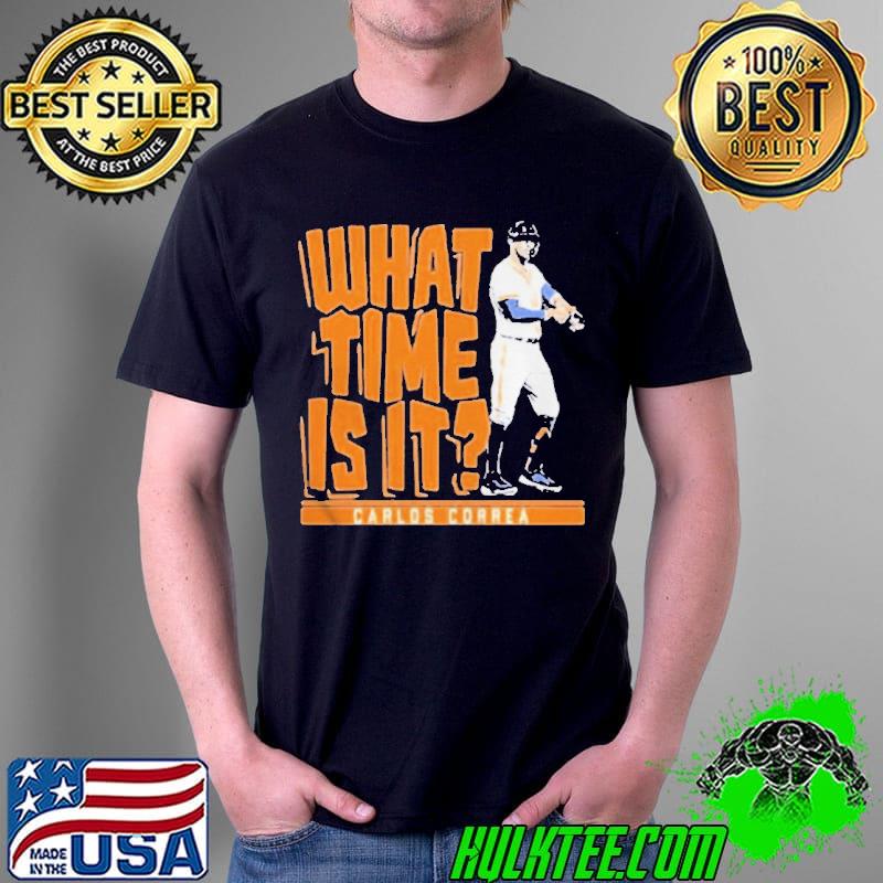 Carlos correa what time is it houston astros shirt
