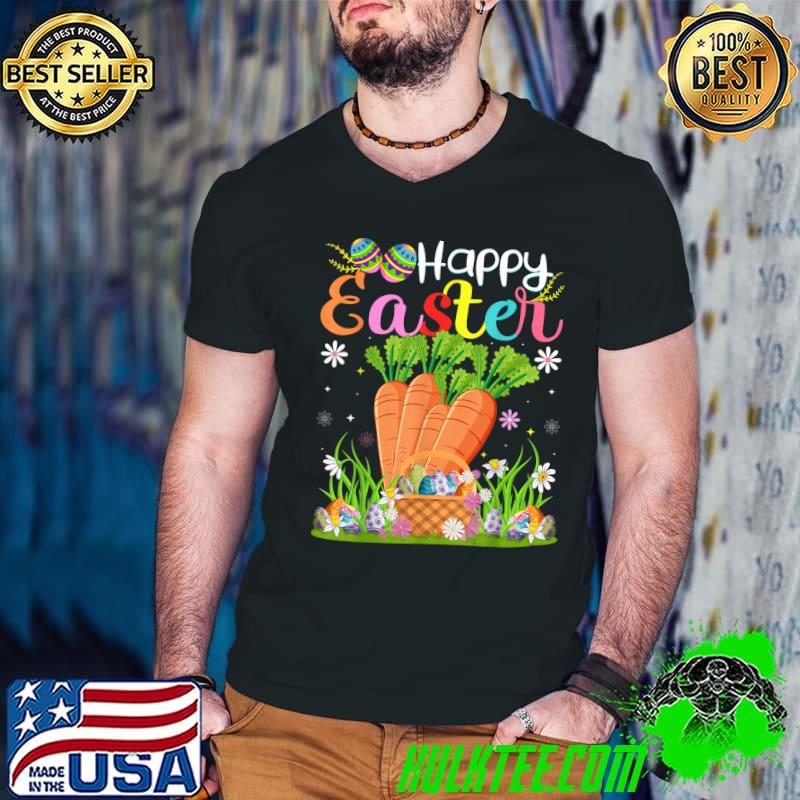 Carrot Bunny Egg Hunting Funny Carrot Happy Easter T-Shirt