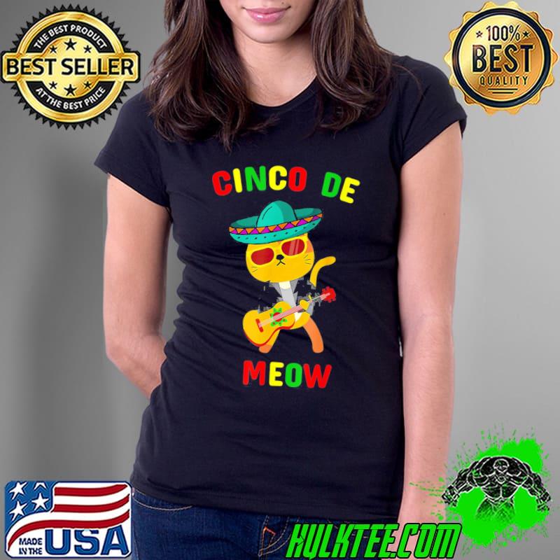 Cinco De Meow Pinata Party Happy Cinco De Mayo T-Shirt Ladies Tee Cinco De Meow Pinata Party Happy Cinco De Mayo T-Shirt Ladies Tee