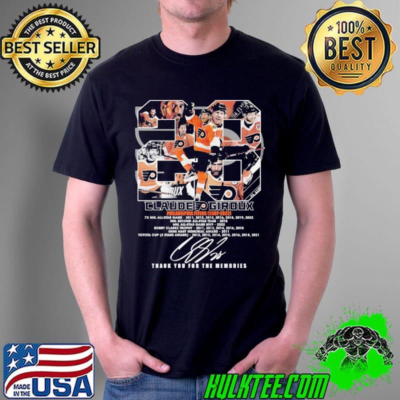 Claude giroux philadelphia flyers thank you for the memories signature shirt