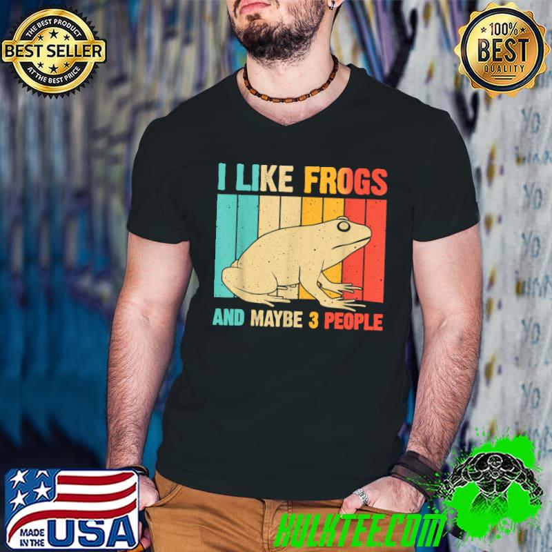 Cute Frog Design For Toad Lover Men Women Amphibian Animals T-Shirt