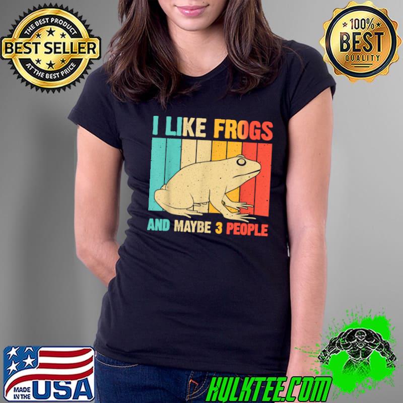 Cute Frog Design For Toad Lover Men Women Amphibian Animals T-Shirt Ladies Tee Cute Frog Design For Toad Lover Men Women Amphibian Animals T-Shirt Ladies Tee