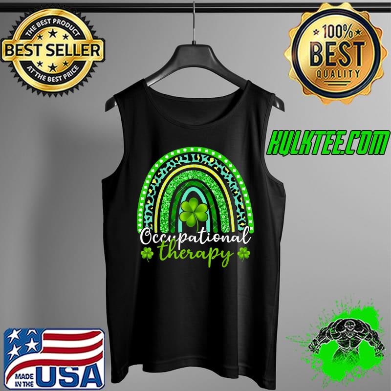 Cute Occupational Therapy OT St Patricks Day Leopard Rainbow T-Shirt Tank Top Cute Occupational Therapy OT St Patricks Day Leopard Rainbow T-Shirt Tank Top