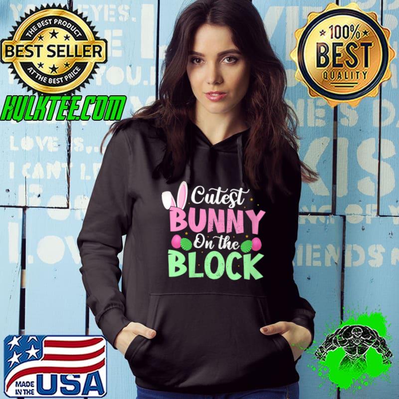 Cutest Bunny on the Block Easter Bunny Vintage Happy Easter T-shirt