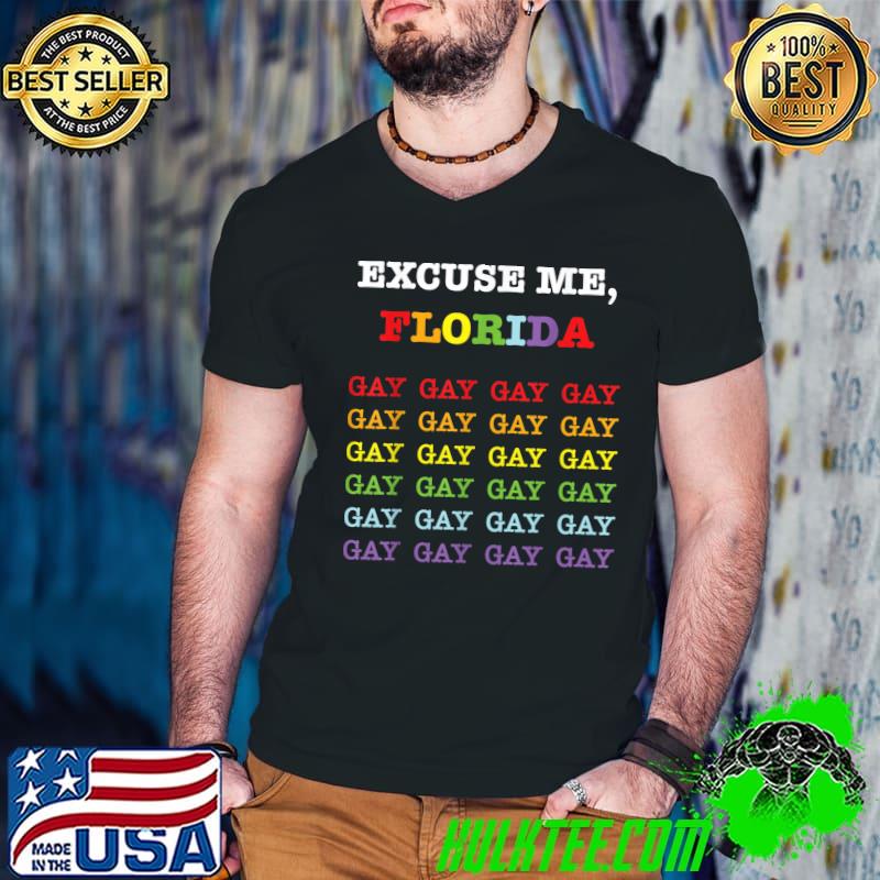 Excuse Me, Florida Gay! T-Shirt Guys V Neck Excuse Me, Florida Gay! T-Shirt Guys V Neck