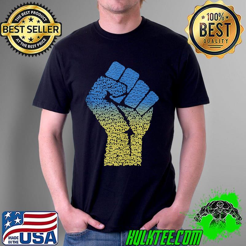 Free Ukraine Statement for Human Rights Peace Sign T- Unisex Free Ukraine Statement for Human Rights Peace Sign T- Unisex