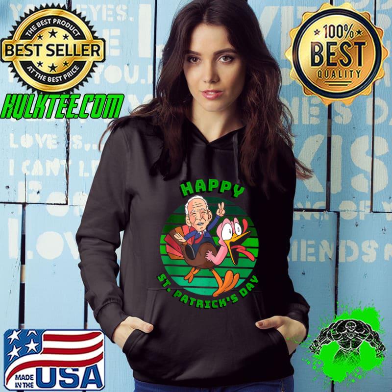 Funny Biden Happy St Patricks Day on Thanksgiving Turkey T-shirt