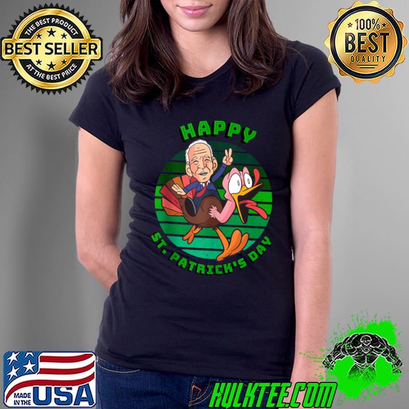 Funny Biden Happy St Patricks Day on Thanksgiving Turkey T- Ladies Tee Funny Biden Happy St Patricks Day on Thanksgiving Turkey T- Ladies Tee