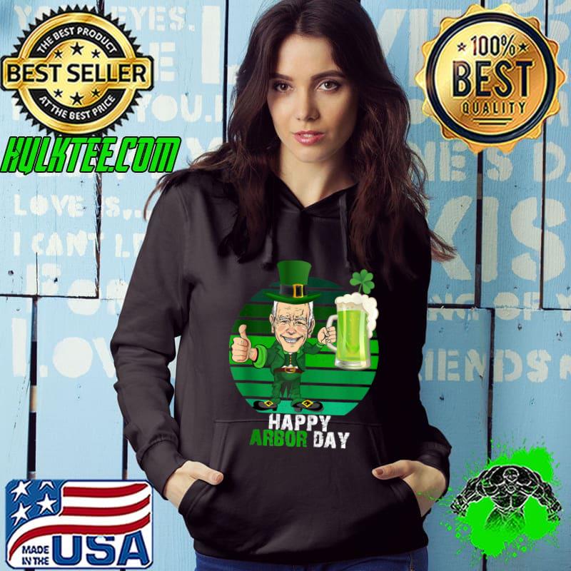 Funny Biden Leprechaun Arbor St Patricks Day Confused T-shirt