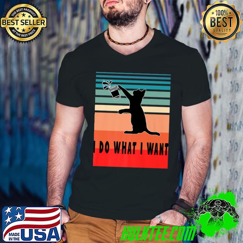 Funny Cat I Do What I Want, Cat Lover Premium T-Shirt