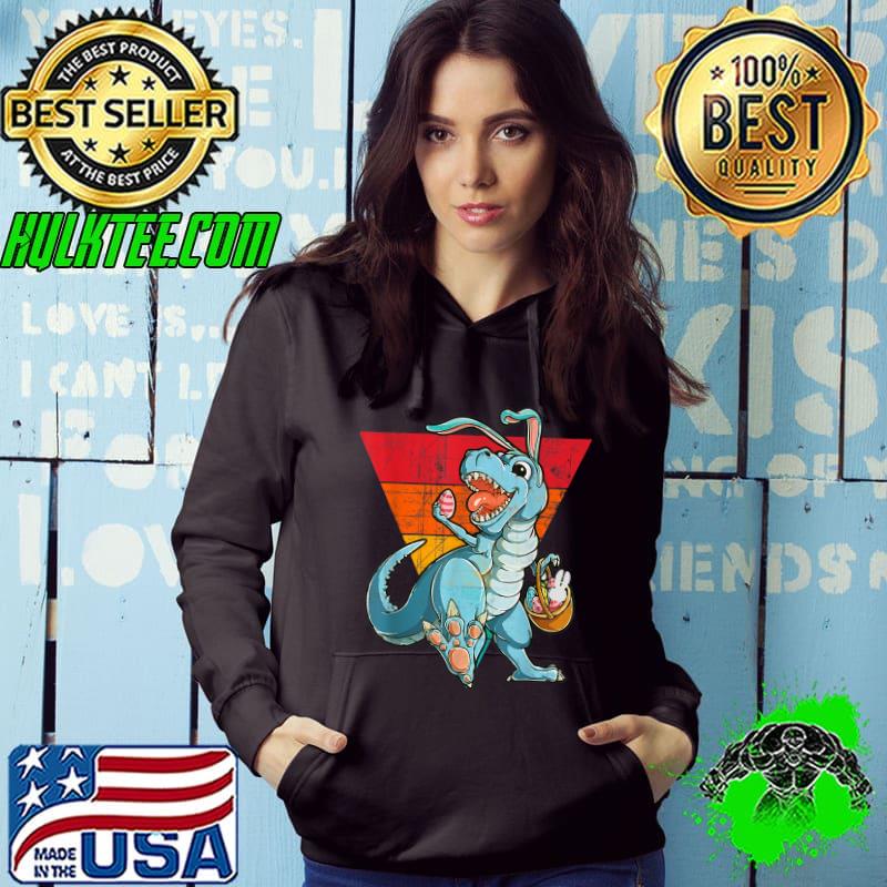 Funny Easter T Rex Bunny Dinosaur Boys Girls Trex Dino Eggs T-Shirt