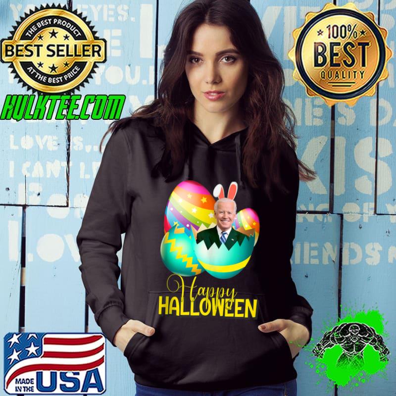 Funny Joe Biden Happy Halloween Smile Easter Biden Bunny T-shirt
