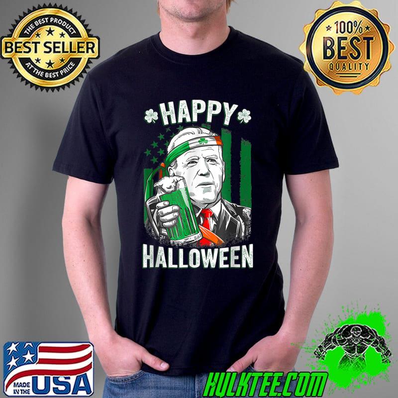 Funny Leprechaun Biden Happy Halloween For St Patrick's Day T-Shirt Unisex Funny Leprechaun Biden Happy Halloween For St Patrick's Day T-Shirt Unisex
