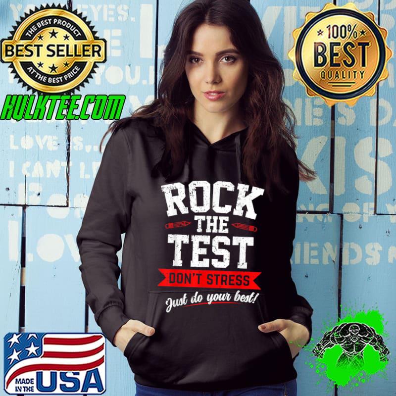 Funny Rock The Test Retro Vintage Testing Day Teacher T-Shirt