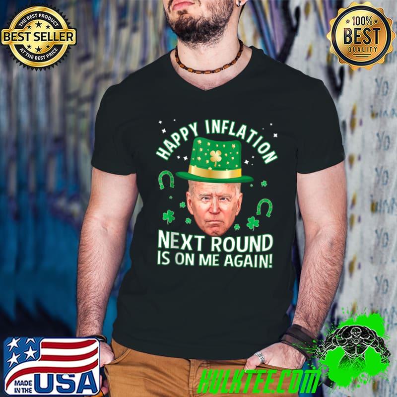 Funny St Patrick's Day Happy Inflation Biden T-shirt