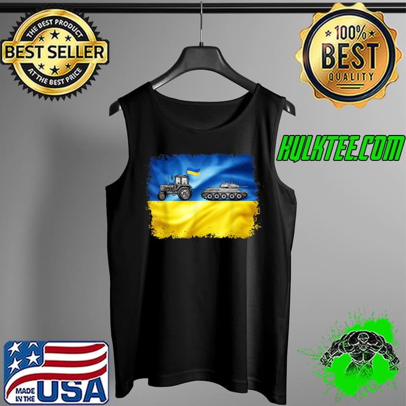 Funny Ukrainian Farmer Tractor Tank Meme Ukraine Tractor T-Shirt Tank Top Funny Ukrainian Farmer Tractor Tank Meme Ukraine Tractor T-Shirt Tank Top