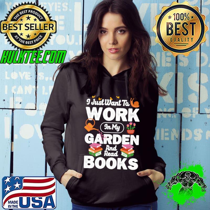 Gardening And Books Lovers Funny Plant Gardener T-shirt