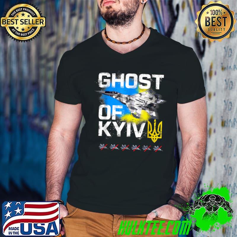 GHOST OF KYIV Ukraine Fighter Jet T Shirt T-Shirt