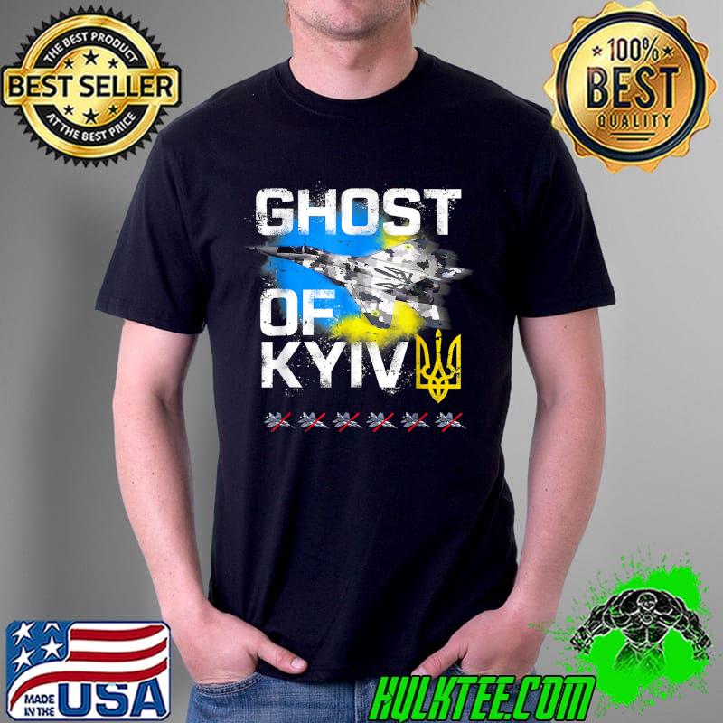 GHOST OF KYIV Ukraine Fighter Jet T Shirt T-Shirt Unisex GHOST OF KYIV Ukraine Fighter Jet T Shirt T-Shirt Unisex