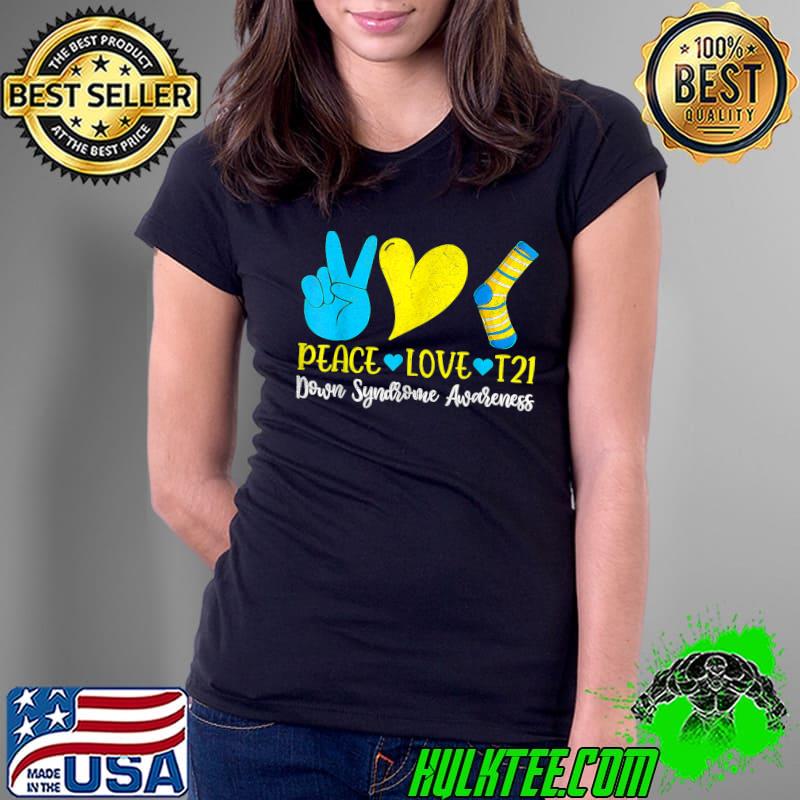 Hand Print Socks World Down Syndrome Awareness Day 21 March T-Shirt Ladies Tee Hand Print Socks World Down Syndrome Awareness Day 21 March T-Shirt Ladies Tee