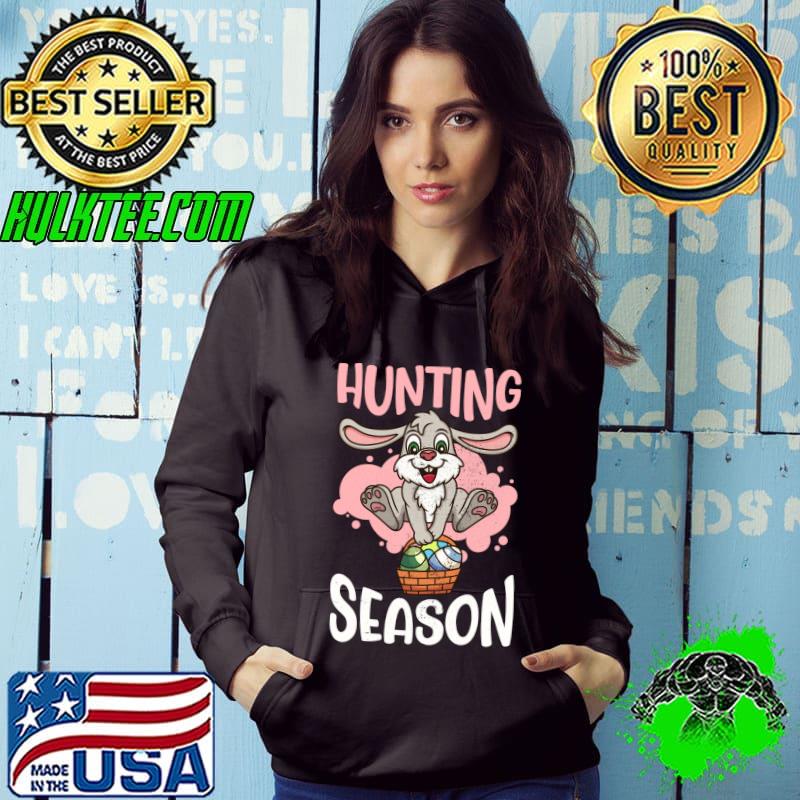 Hunting Season Cute Easter Bunny Vintage Easter Egg T-shirt