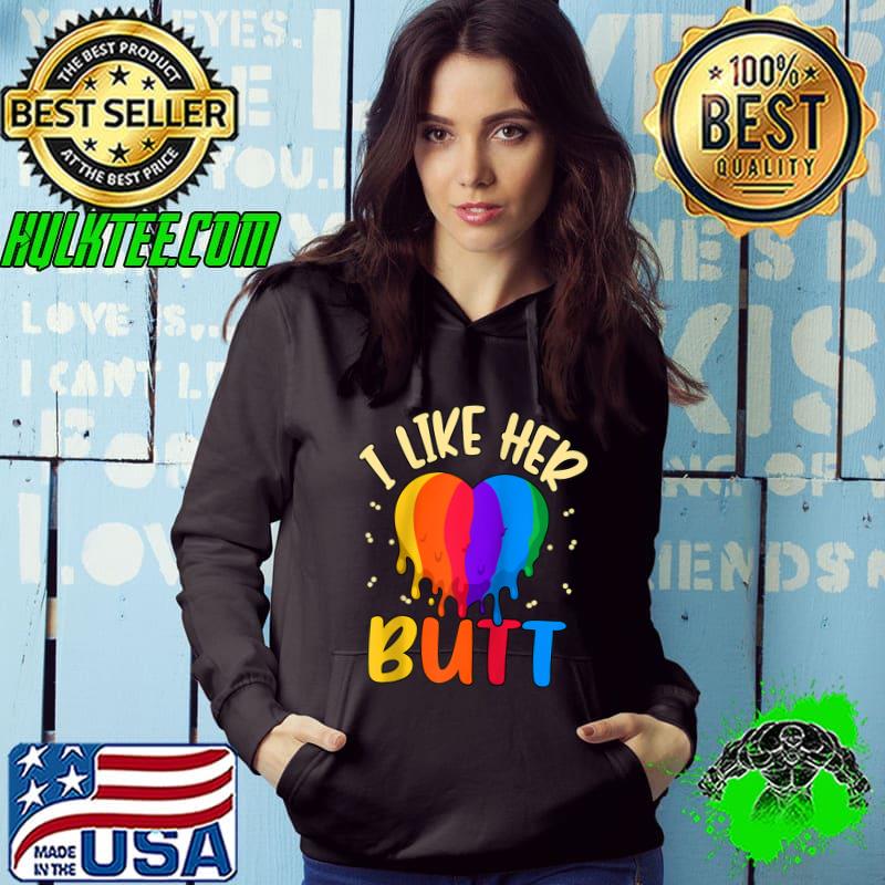 I Like Her Butt Bisexual LGBT Pride Month T-shirt