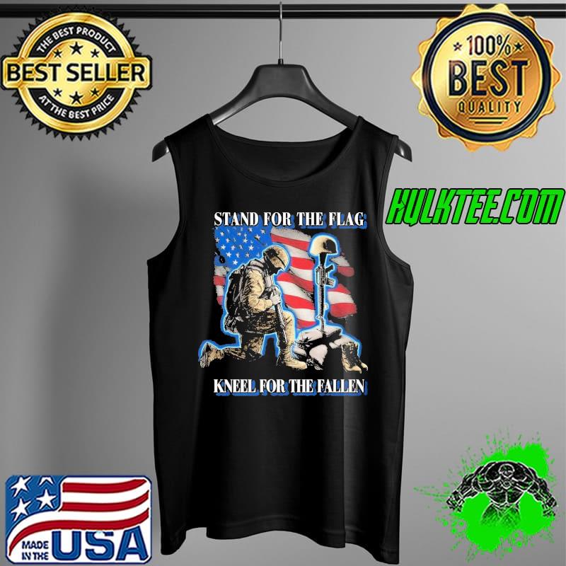 I Stand For The Flag Kneel For The Fallen American Flag Shirt Tank Top I Stand For The Flag Kneel For The Fallen American Flag Shirt Tank Top