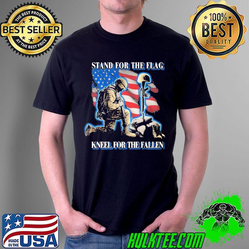 I Stand For The Flag Kneel For The Fallen American Flag Shirt Unisex I Stand For The Flag Kneel For The Fallen American Flag Shirt Unisex