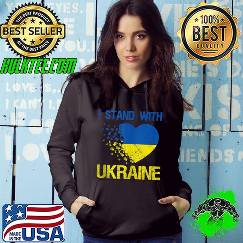 I Stand with Ukraine Tee Ukrainian flag supporting Ukraine T-shirt