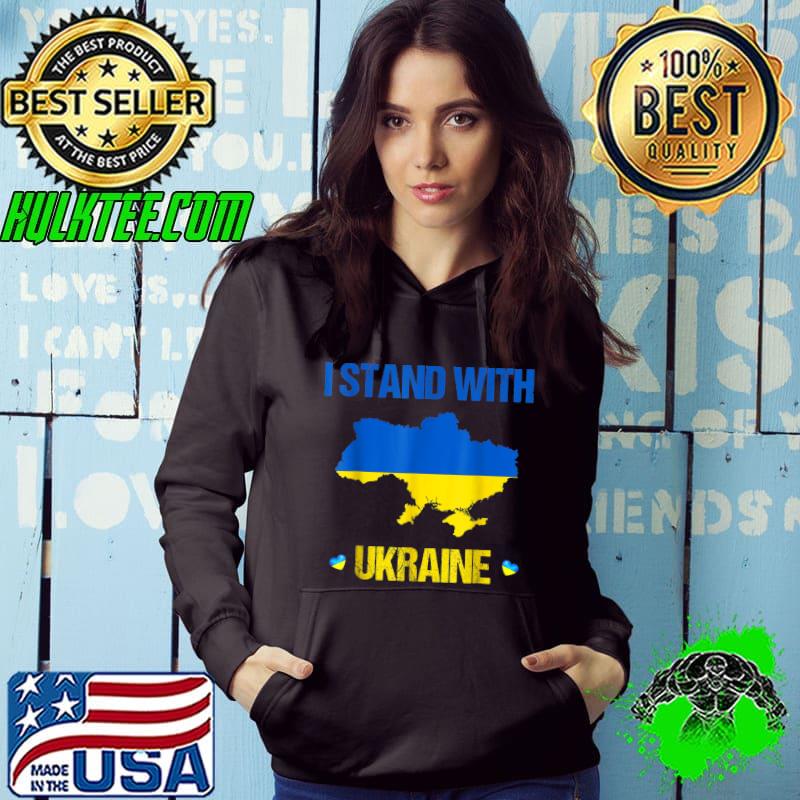 I Stand with Ukraine Ukrainian flag supporting Ukraine T-Shirt