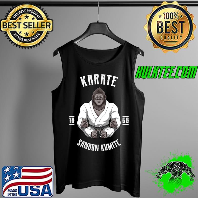 Japanese Karate Gorilla - Karate Japanese Martial Arts T- Tank Top Japanese Karate Gorilla - Karate Japanese Martial Arts T- Tank Top