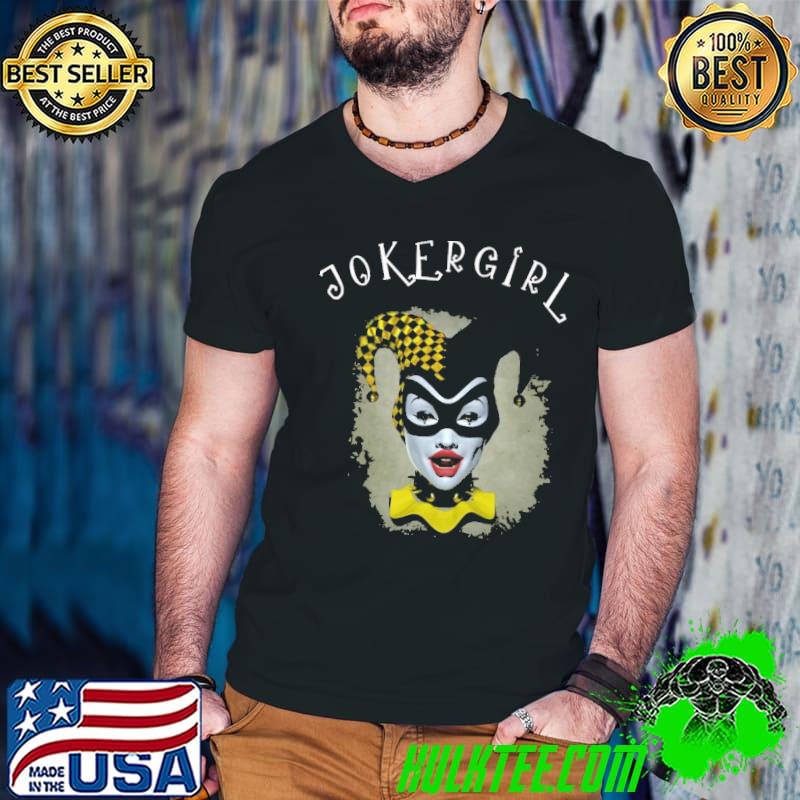 Joker girl clown shirt