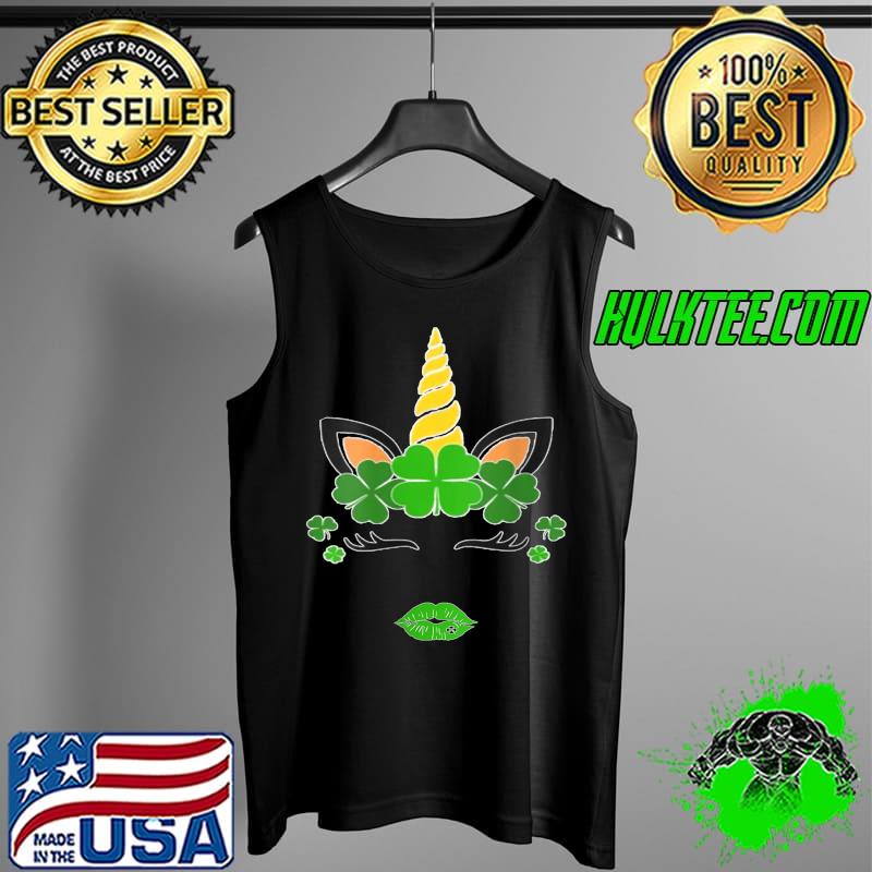 Just A Cute St Paddy's Day Girl Women's St Patty's Day Lips T- Tank Top Just A Cute St Paddy's Day Girl Women's St Patty's Day Lips T- Tank Top