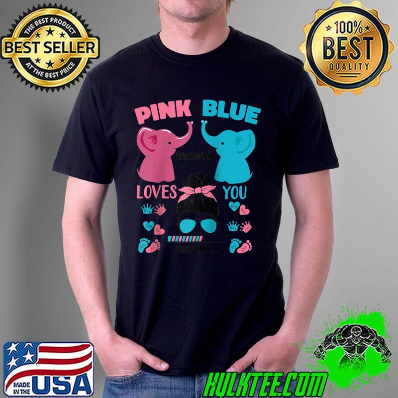 Keeper Of The Gender Grandma Loves Messy Bun Gender Reavel T-Shirt