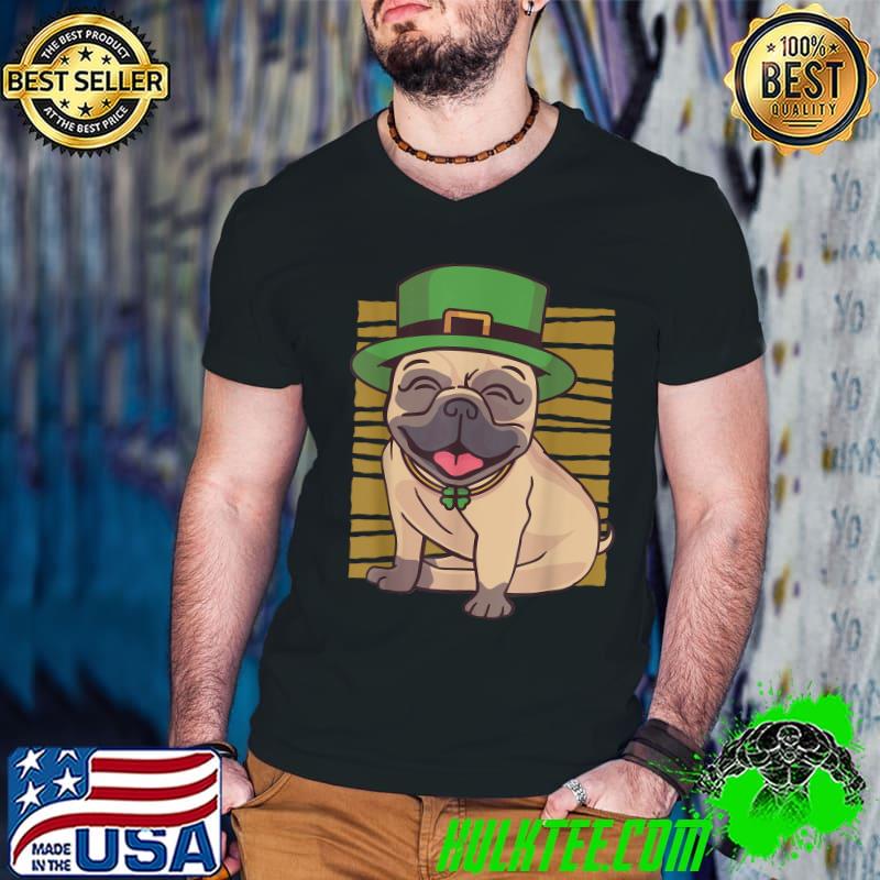 Let The Shenanigans Begin Fun Pug tee, St Patrick's Day T-Shirt