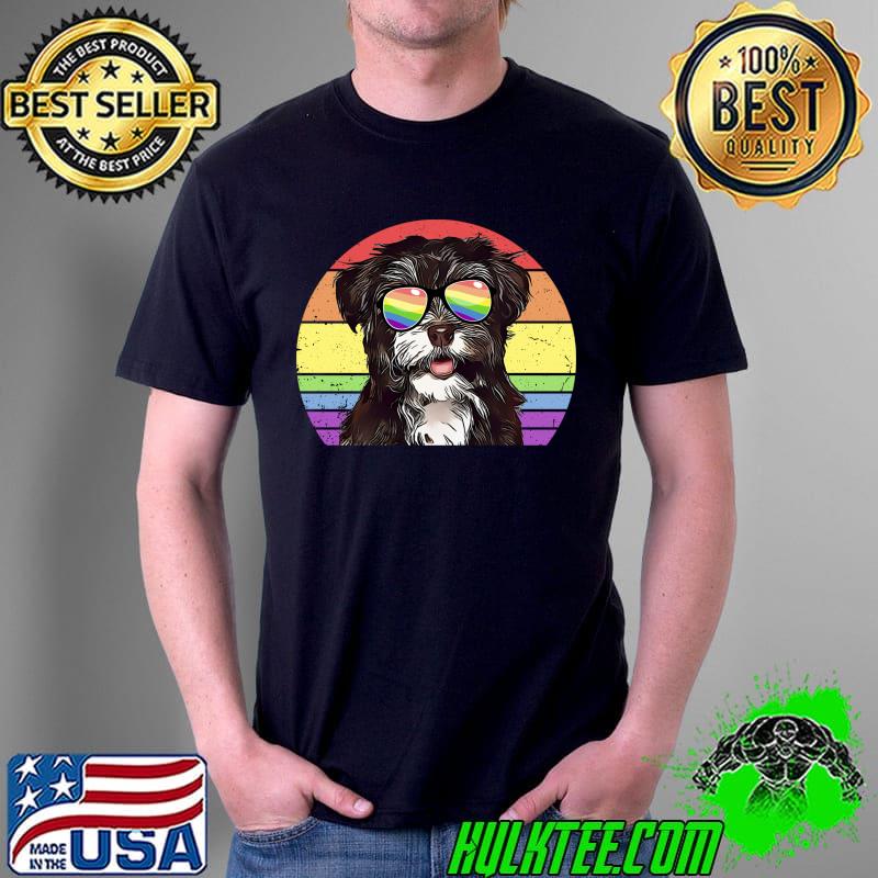 LGBTQ Havanese Dog Retro Rainbow Love Pride T- Unisex LGBTQ Havanese Dog Retro Rainbow Love Pride T- Unisex