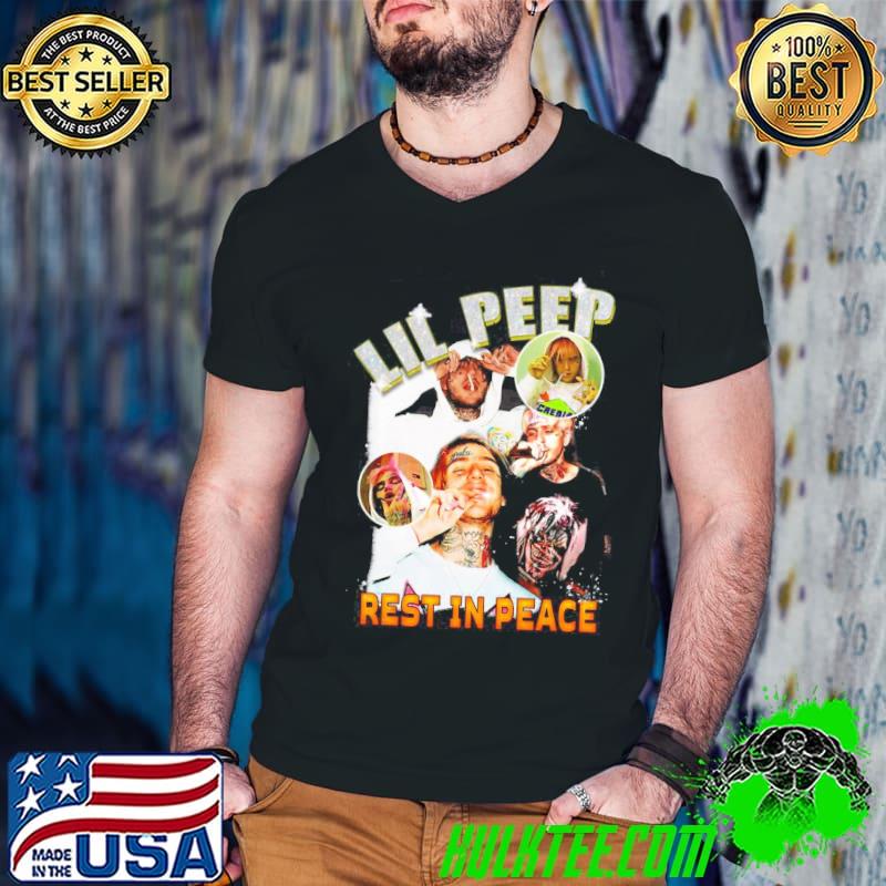 Lil peep rest in peace vintage 90s bootleg rap style shirt